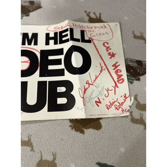 VTG Rodeo Memorabilia 1982 Winston Rodeo Series Give'em Hell Rodeo Club SIGNED - Picture 9 of 16